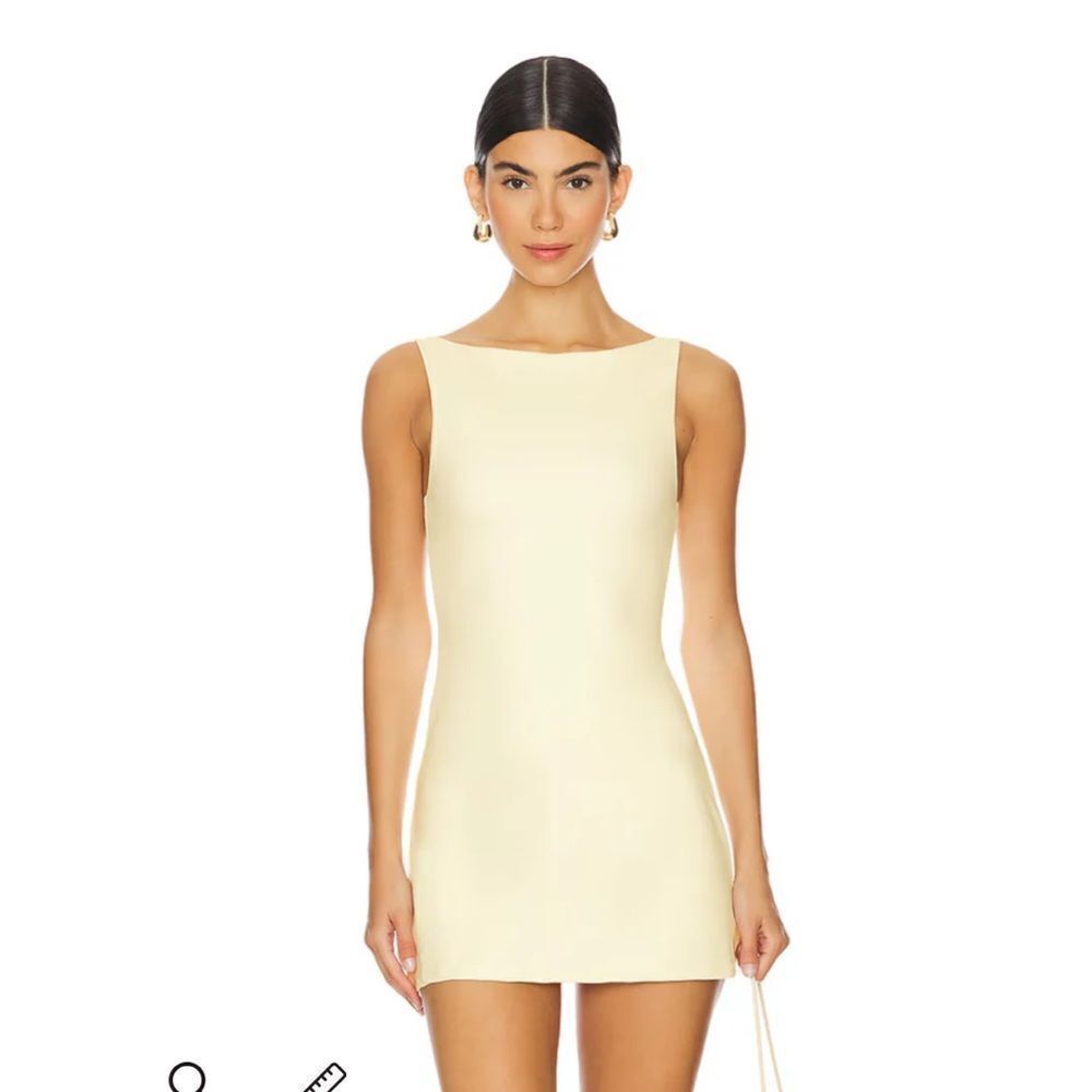 NUBYÉN FLOWER MARKET DRESS PEAR SORBET Cream Sheath Mini Revolve S